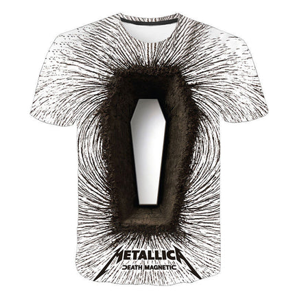 Heavy Metal Band Round Neck T-shirt Short Sleeves