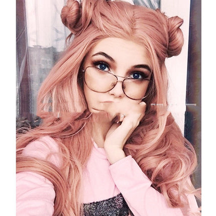 Medium En Lang Krullerige Hare Kruisgrens Mode Groot Golf Cosplay Anime Pers Fabrieksroothandel