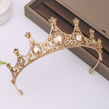 Sjampanje Strass Kroon Haarband