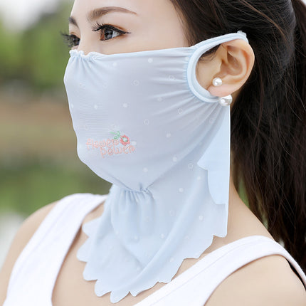 Grootoppervlak UV-beskermende, asemende sonskermmasker vir vroue