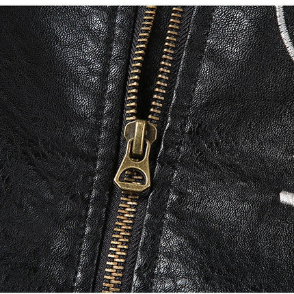 Plush Thick Leather Men'S Jacket