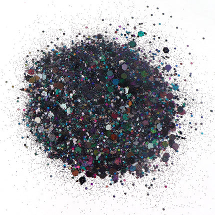 50G Mixed Hexagonal Silver Glitter Laser Sequins Diy Manicure Art Decoration Ten Colors Into