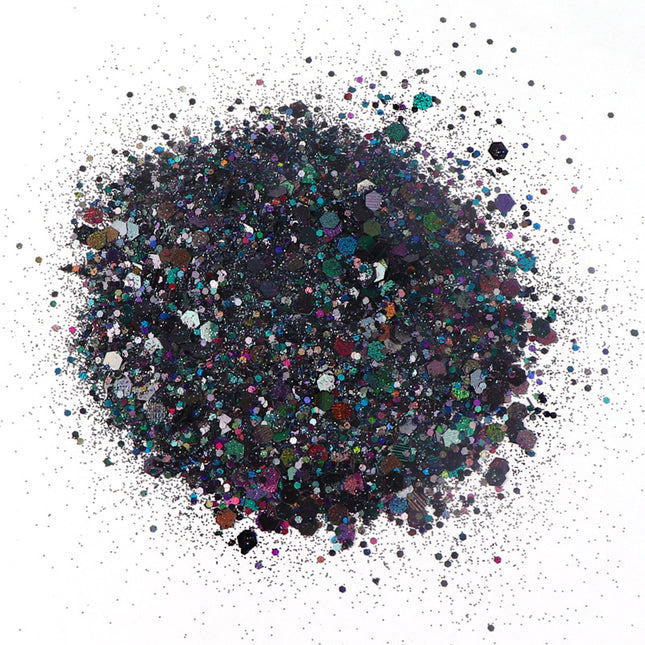 50G Gemengde Seshoekige Silwer Glitters Laser Sequins Diy Manikure Kunsversiering Tien Kleure In