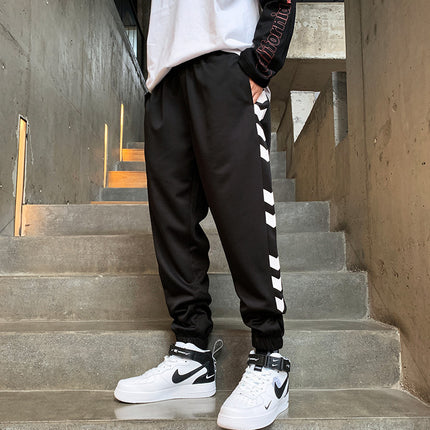 Men'S Spring Fashion Leisure Pants New Youth Boys' Loose Small Feet White Sports Pants