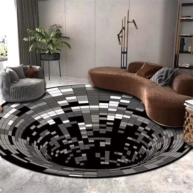 3D Vortex Illusie Tapyt Optiese Tapyt Vloermat Ma