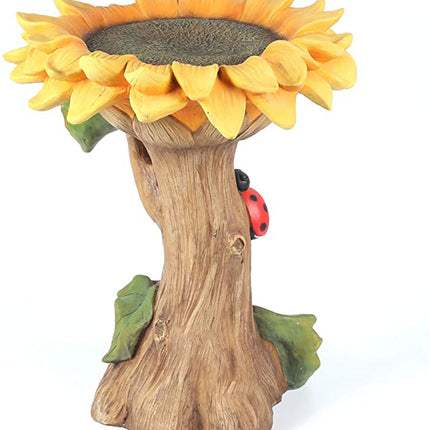 Garden Statue Resin Sunflower Bird Bath Bird Feeders Garden Decoration Accessories
