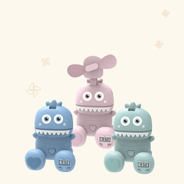 Portable Mini Watch Fan USB Charging Air Cooling Fan Removable Desktop Fan With Colorful Lights For Student Kids Gifts For Home