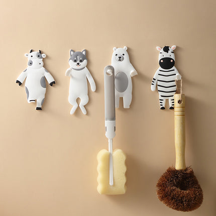 Animal Hook Bendable Reusable Strong Self Adhesive Door Wall Hangers Hooks