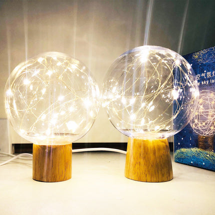 LED Crystal Ball Light Fairy Lamp USB Charging Wire String Table Lights For Party Wedding Christmas Bedroom Decoration
