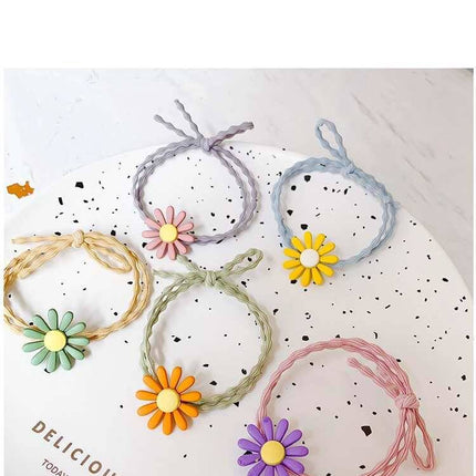 Letterkunde En Kuns Klein Madeliefie Haarring Elegante Styl Lieflike Blom Haarrekkie Baba Haarrekkie Pak
