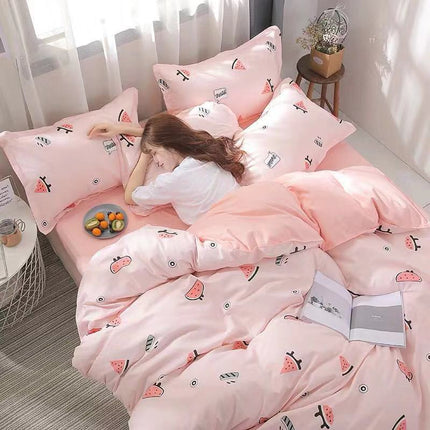 Geskenk Aloe Katoen Lakens Duvet Oortreksel Lakens Vierstukstel