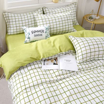 Geskenk Aloe Katoen Lakens Duvet Oortreksel Lakens Vierstukstel