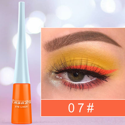 17-Kleur Vloeibare Oogomlyner Mat Vinnigdrogende Kleur Oogomlyner Langdurige Nie-vervaagde Mat Gliteroogomlyner