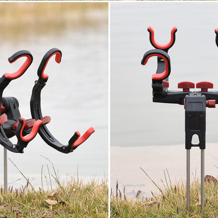 360 Degree Adjustable Fishing Pole Holder Universal Fishing Foldable Bracket Sea Lake Fish Rod Rack Stand Fishing Accessories
