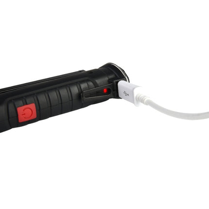 COB LED Tactical Flashlight USB Rechargeable Torch Waterproof Work Light Magnetic Lanterna Hanging Lamp For Night Lighting