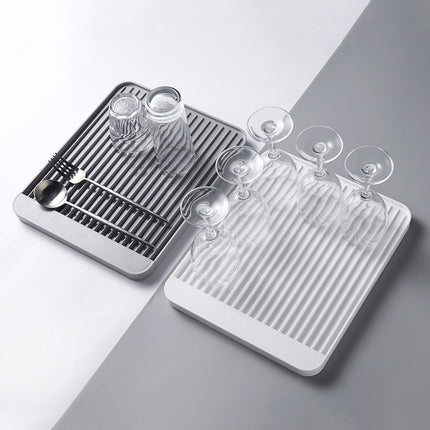 Fashion Plastic Water Drying Dishes Tray Drainer Kitchen Vegetable Fruit Draining Basket Storage Multifunctional