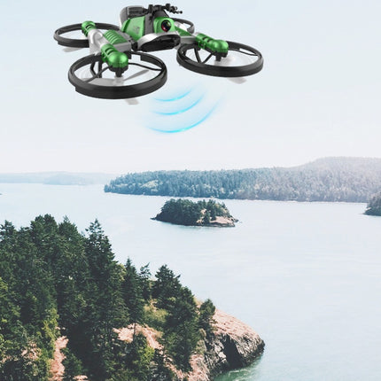 WiFi FPV RC Drone Motorcycle 2 in 1 Foldable Helicopter Camera 0.3MP Altitude Hold RC Quadcopter Motorcycle Drone 2 in 1 Dron