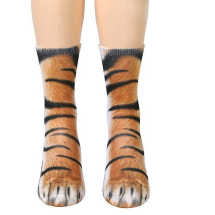 3D Animal Paw Socks Cute Cat Claws Socks Unisex Long Socks