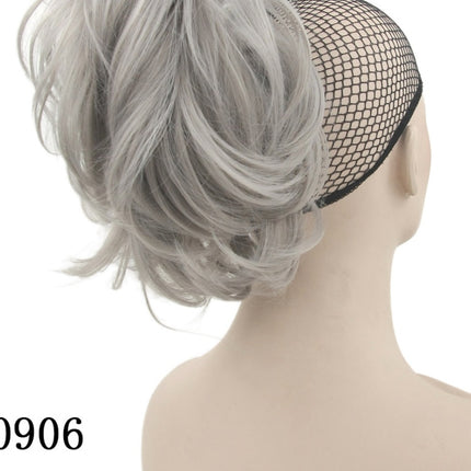 Grip ponytail short hair female curly hair wig flexible hair ponytail