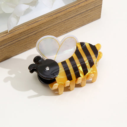 Cartoon Bee Acetate Small Jaw Clip Simple