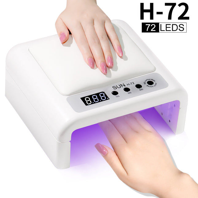 UV Led Naellamp vir Gel Naellak Vasklem Naels Uitharding, Groot UV Naellamp Uitharding Naeldroër Met Naelarmrus vir Naelkuns Naeltegnikus Salongebruik