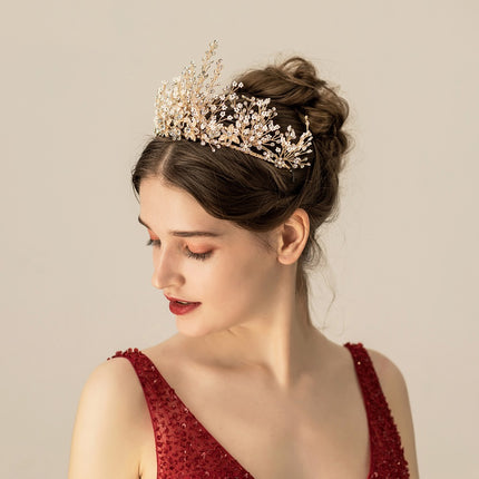 Meerlaagse Ryskrale Strass Bruidshoofbedekking