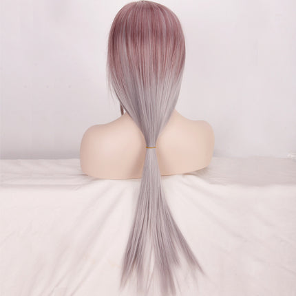 Medium lengte reguit hare met taro-kleur