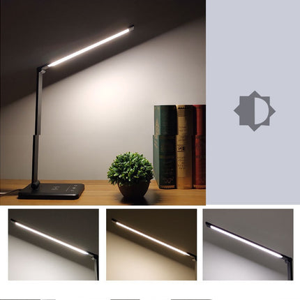 Wireless Charging LED Table Desk Lamp with Auto Timer Function Eye Protect Read Light