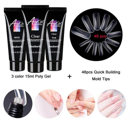 3-Kleur Poliëlgel Pak  Vormpunte