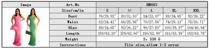 Fishbone French Print Dress Summer European And American Hot Temperament Camisole Backless Floor-length Dress HN083