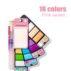 18 colors pink series