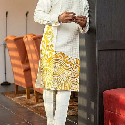 Men Leisure Set Suit Printed Shirt And Pants