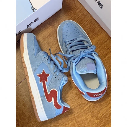 Couple Casual Shoes Ins Trendy Niche Color Matching Meteor Board Shoes For Women