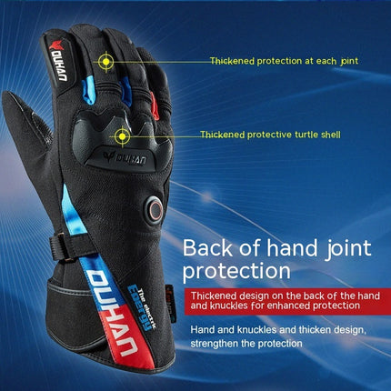 Cycling Warm Waterproof Non-slip Touch Screen Ski Heating Gloves