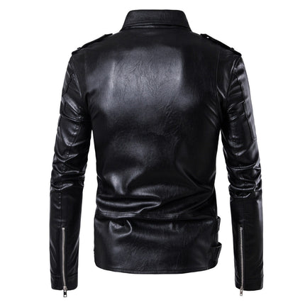 Ouma Punk Men's Leather Carripi Motorcycle