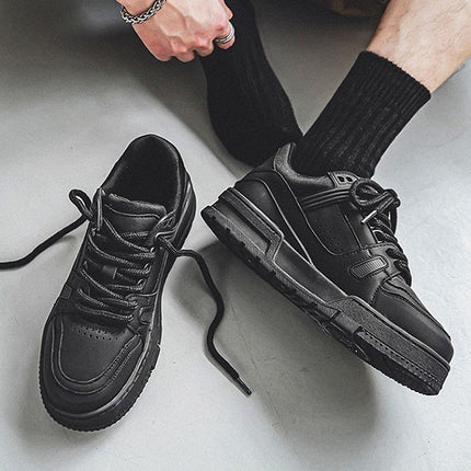 Black American Retro Platform Sports Board Shoes