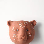 Brown bear vase