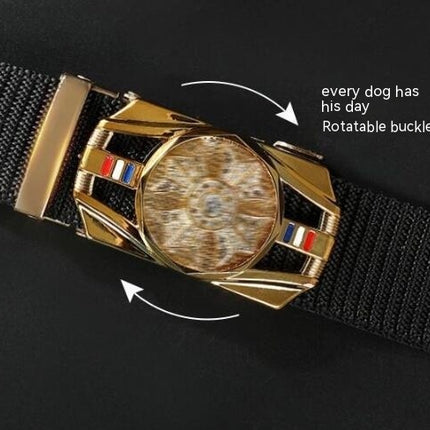 Good Luck Comes Woven Nylon Waistband Casual Fashion Belt