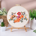 Cat / Bamboo Embroidery Frame 20cm