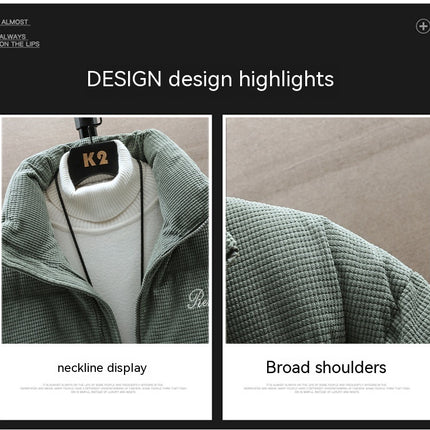 Waffle Coat Winter Warm And Trendy Cotton Coat