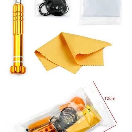 Repair Watch Suit Pressure Back Cover Pressure Watch Cover Watch Cover Press Battery Changing Tool Bottle Cap Pressor 18-piece Set