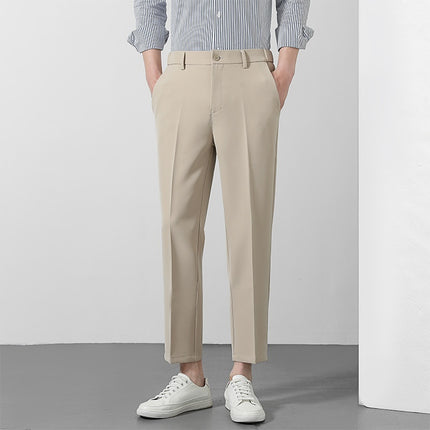 New Suit Pants Men's Ninth Casual Straight Pants