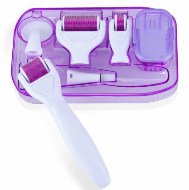 DermaKit™ 6-in-1 Dermarollerstel Gesigs-mikronaaldwerkstel Gesigsvelsorg-geskenkstel