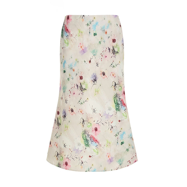 Sweet Girl Waist Slimming Long Fishtail Skirt