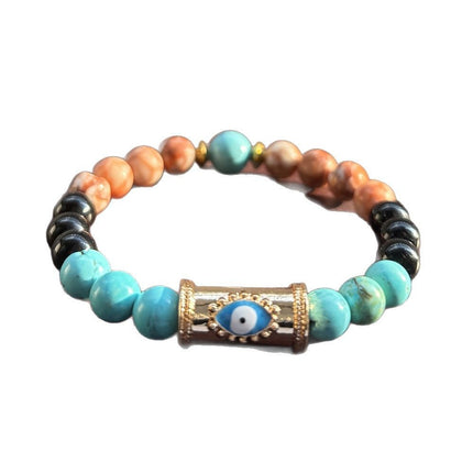 Blou Krale Armband Vir Vroue