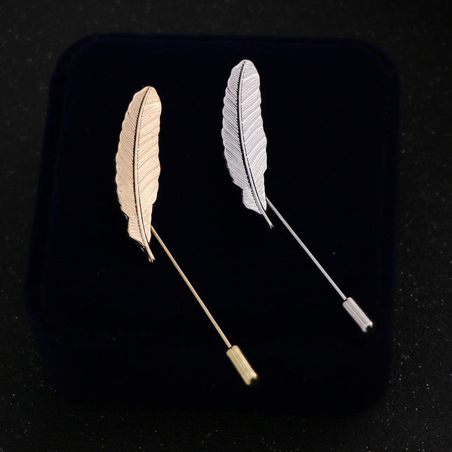 Mans Veerborsspeld Akademiese Styl Boutonnière Pak Blaar