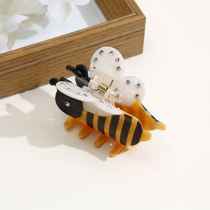 Cartoon Bee Acetate Small Jaw Clip Simple