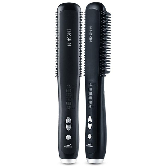 Straight hair comb curling iron