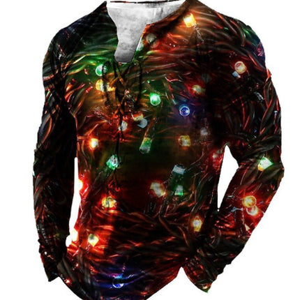 European And American Sports Long Sleeved Men's Print