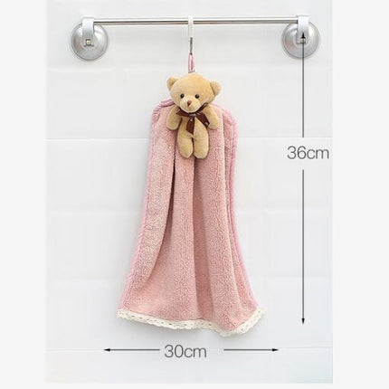 Koraalfluweel vadoek badkamer hangende absorberende handdoek